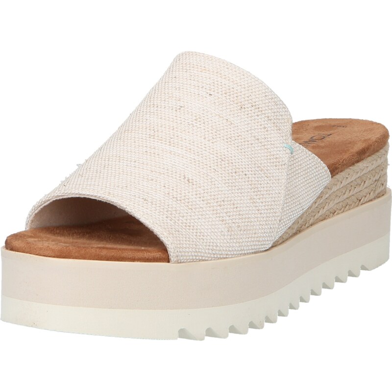 TOMS Sandály DIANA MULE béžová / barva bílé vlny 114904746