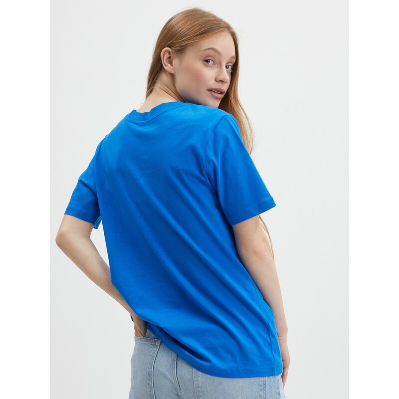 Modré tričko s potiskem JDY Mille - Dámské