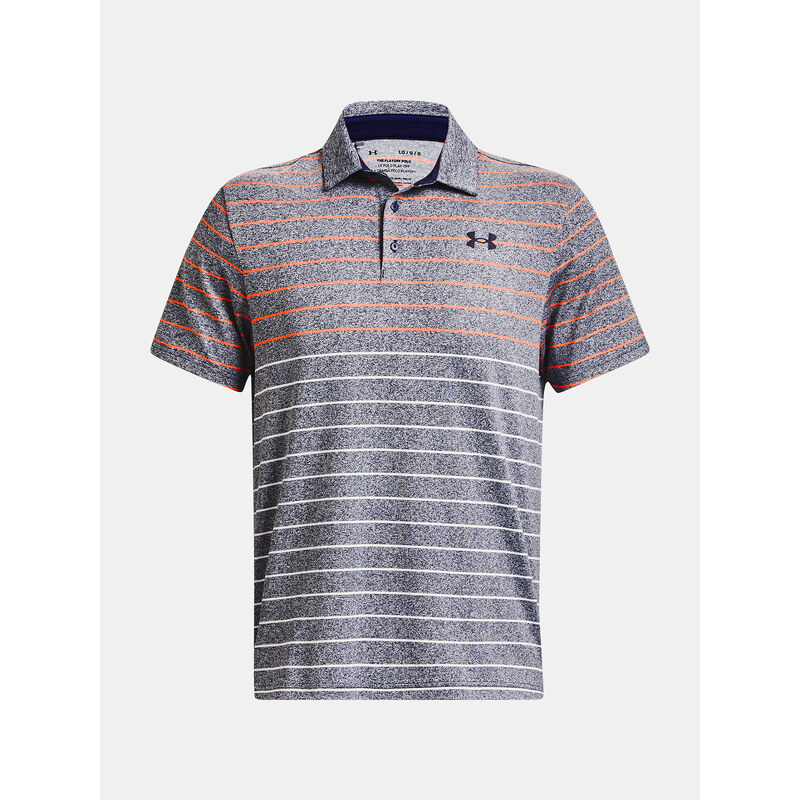 Tričko Under Armour UA Playoff 3.0 Stripe Polo-NVY - Pánské