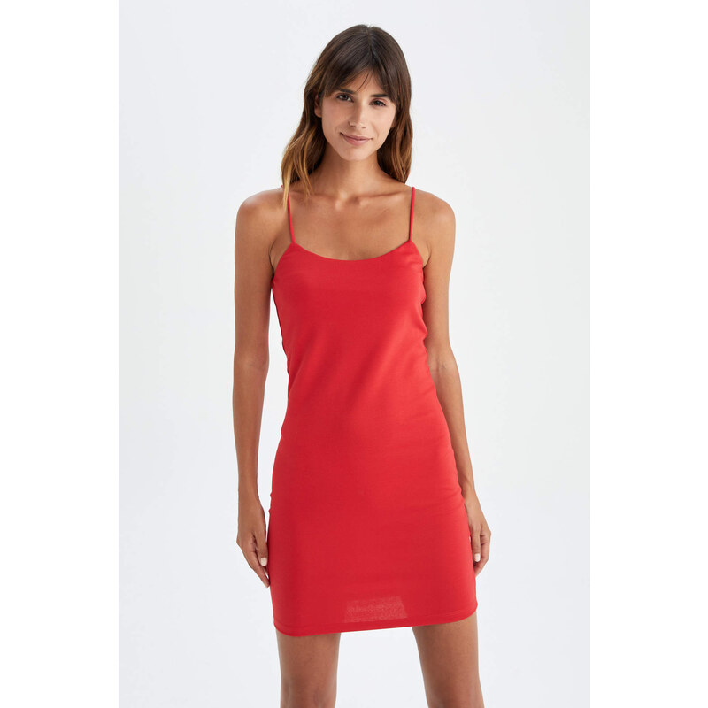 DEFACTO Bodycon Rope Strap šaty 115743919