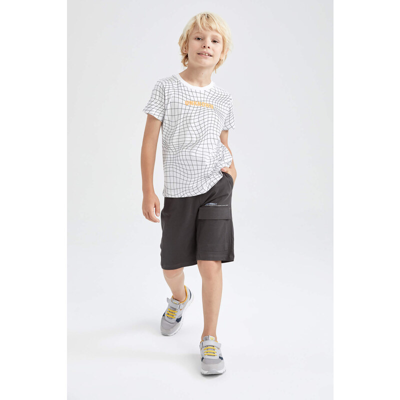 DEFACTO Boys Sweatshirt Fabric Shorts