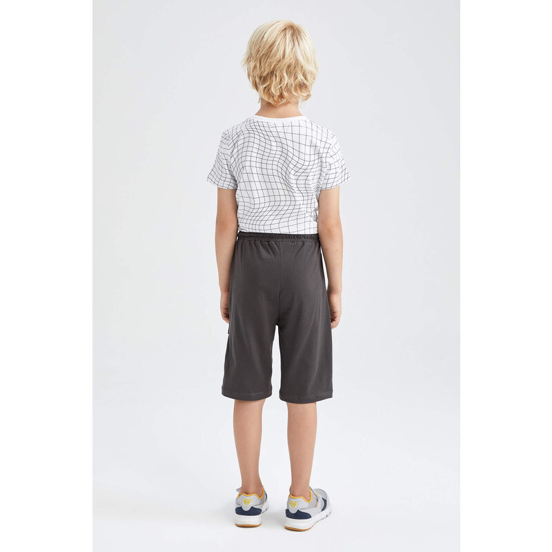 DEFACTO Boys Sweatshirt Fabric Shorts