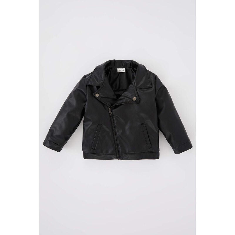 DEFACTO Baby Boy Faux Leather Coat