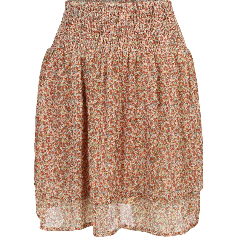 CULTURE Sukně Tenya žlutá / zelená / červená / bílá