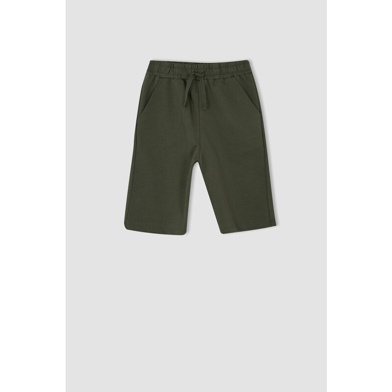 DEFACTO Boys' Flexible Waist Bermuda Shorts