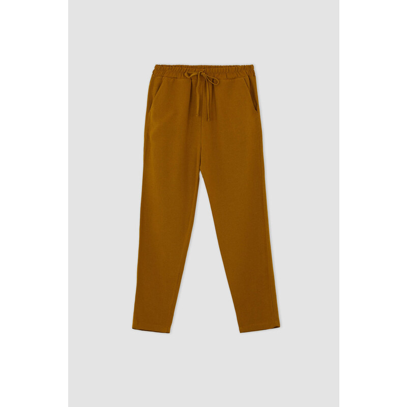 DEFACTO Regular Fit Linen Blend Trousers