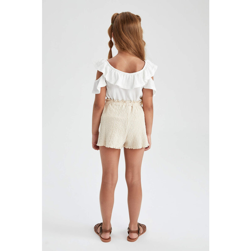 DEFACTO Girl Flexible Waist Wide Leg Shorts