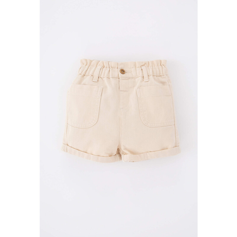 DEFACTO Baby Girls Comfort Fit Gabardine Shorts