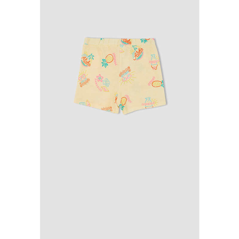 DEFACTO Girl's Combed Cotton 2-Pack Shorts