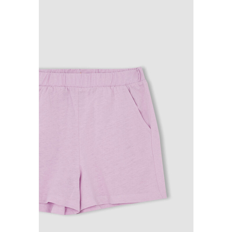 DEFACTO Girl's Combed Cotton 2-Pack Shorts