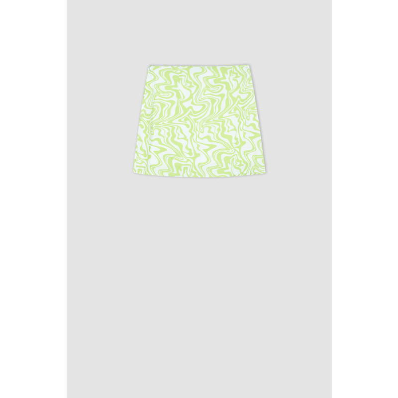 DEFACTO A Cut Side Splits Mini Skirt