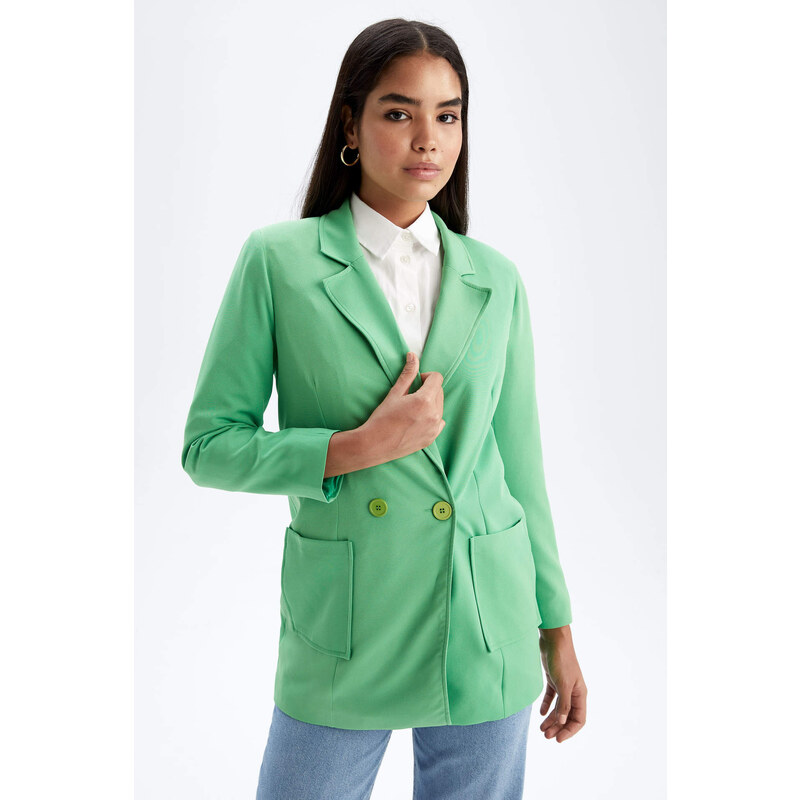 DEFACTO Oversize Fit Crepe Blazer