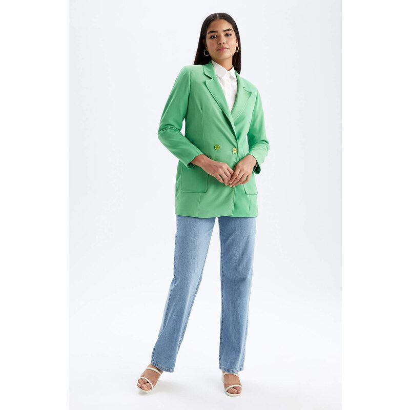 DEFACTO Oversize Fit Crepe Blazer