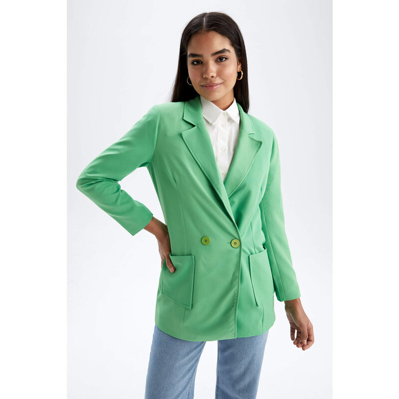 DEFACTO Oversize Fit Crepe Blazer