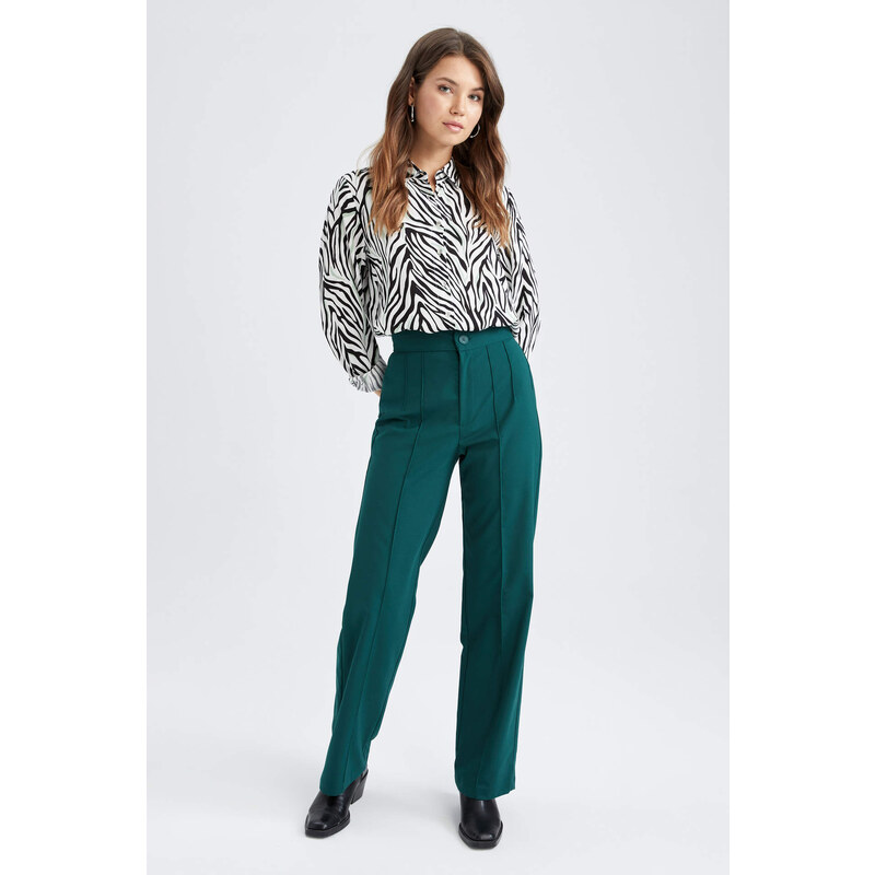 DEFACTO Wide Leg Wide Leg With Pockets Trousers