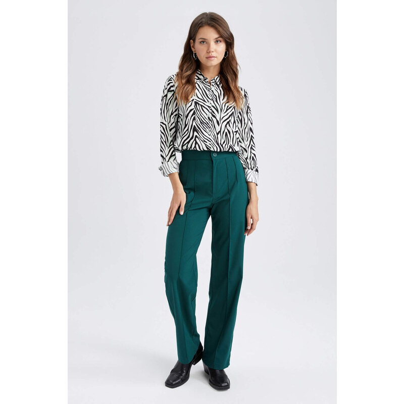 DEFACTO Wide Leg Wide Leg With Pockets Trousers