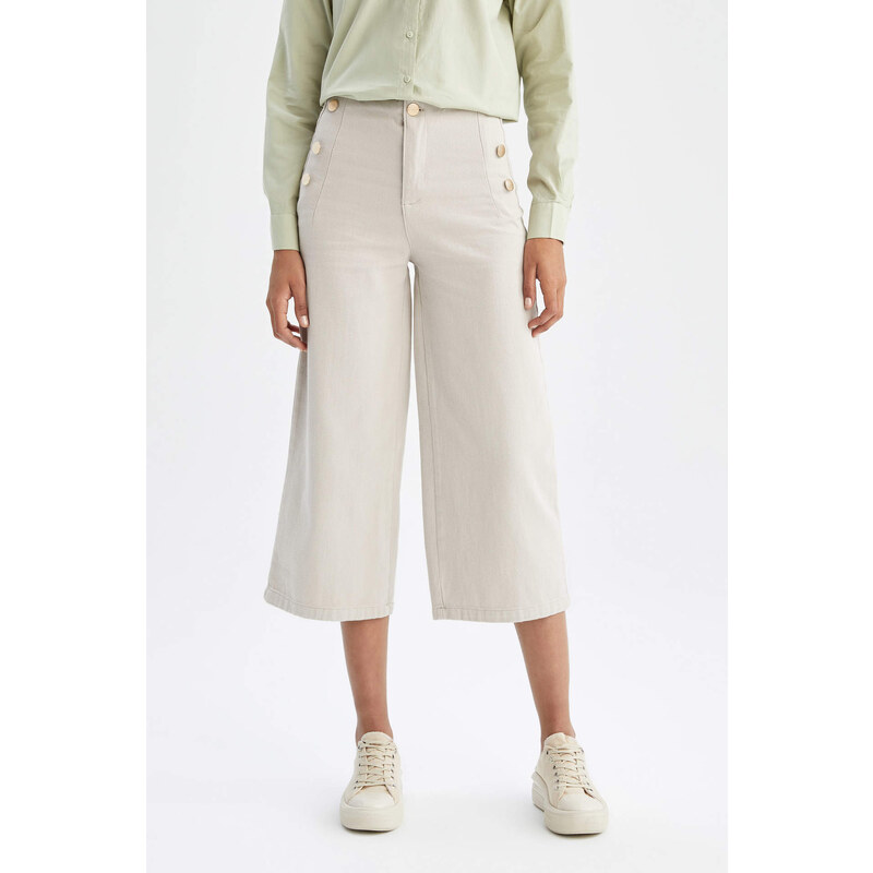 DEFACTO Short Wide Leg Trousers