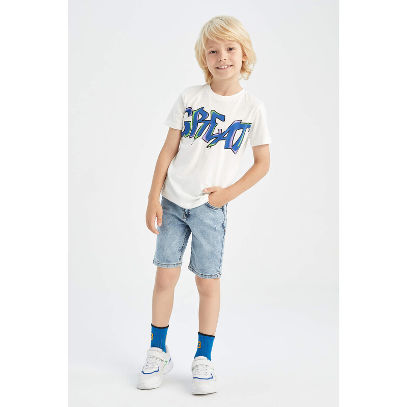 DEFACTO Boy Regular Fit Midi Jean Short