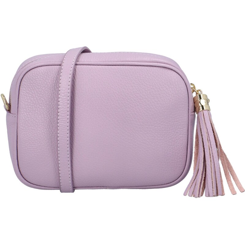 Dámská kožená crossbody kabelka světle fialová - ItalY Kriane G 83111567