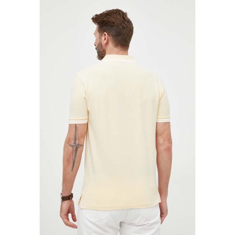 Polo tričko Polo Ralph Lauren žlutá barva, s aplikací
