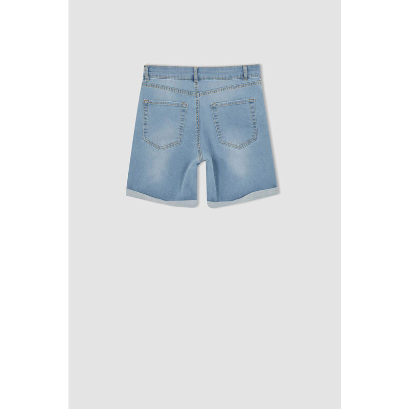 DEFACTO Slim Fit Mini Jean Short