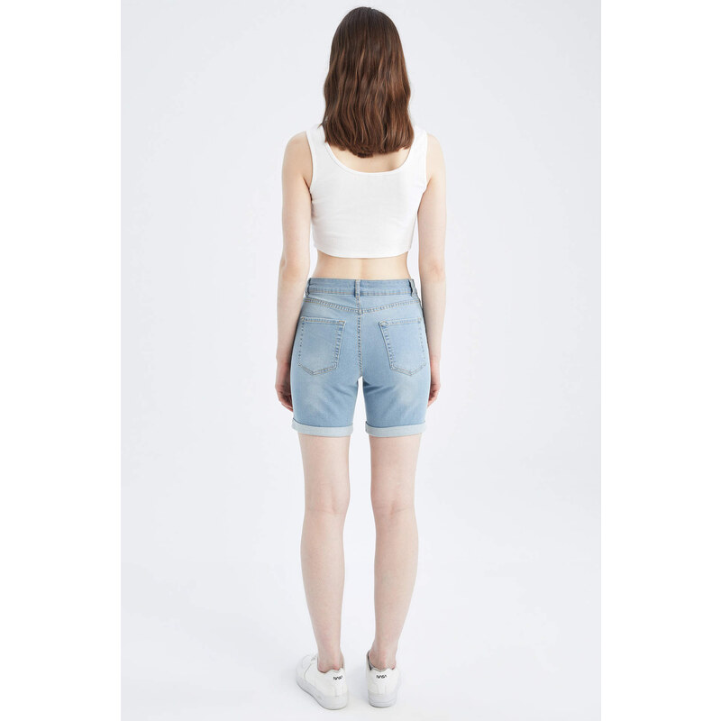 DEFACTO Slim Fit Mini Jean Short