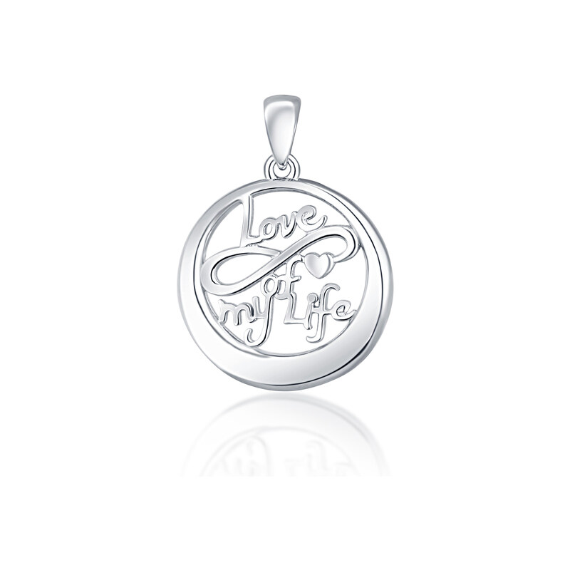 JVD Dámský stříbrný přívěsek LOVE SVLP0974XH20000
