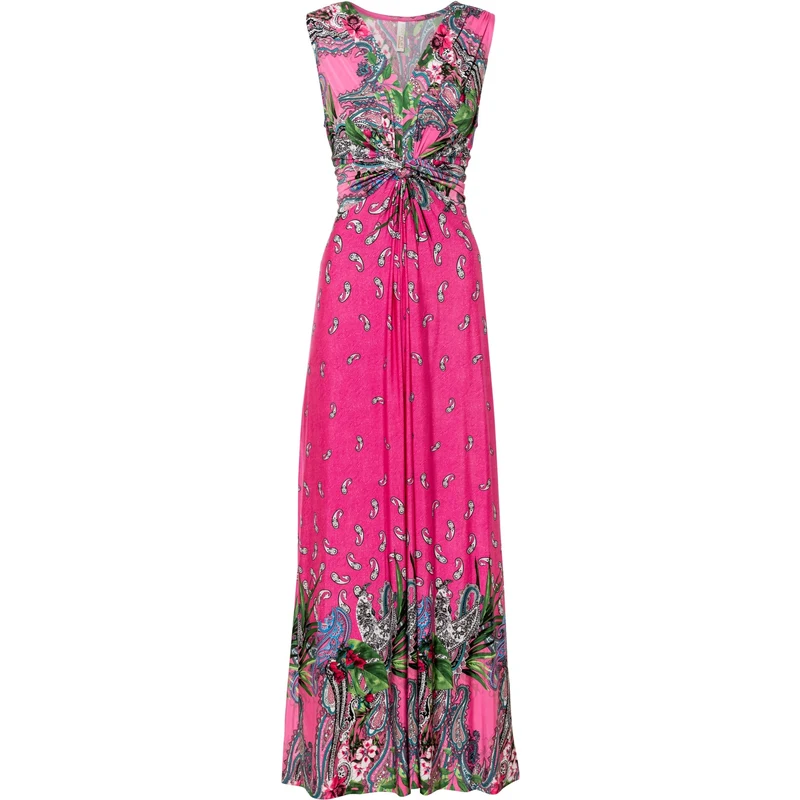 bonprix Okouzlující dlouhé šaty s krásným vzorem Pink Žena 40/42 - GLAMI.cz