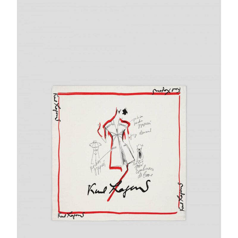 ŠÁLA KARL LAGERFELD KARL SERIES SKETCH SCARF