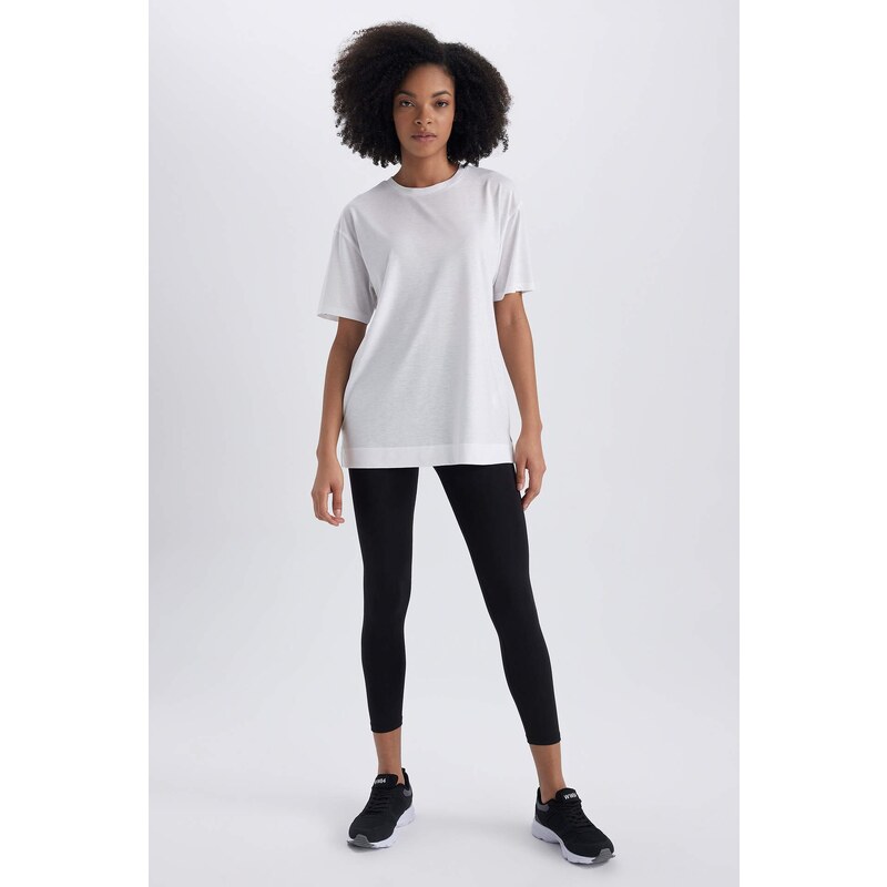 Defacto Fit Comfort Fit Crew Neck Sports T-Shirt