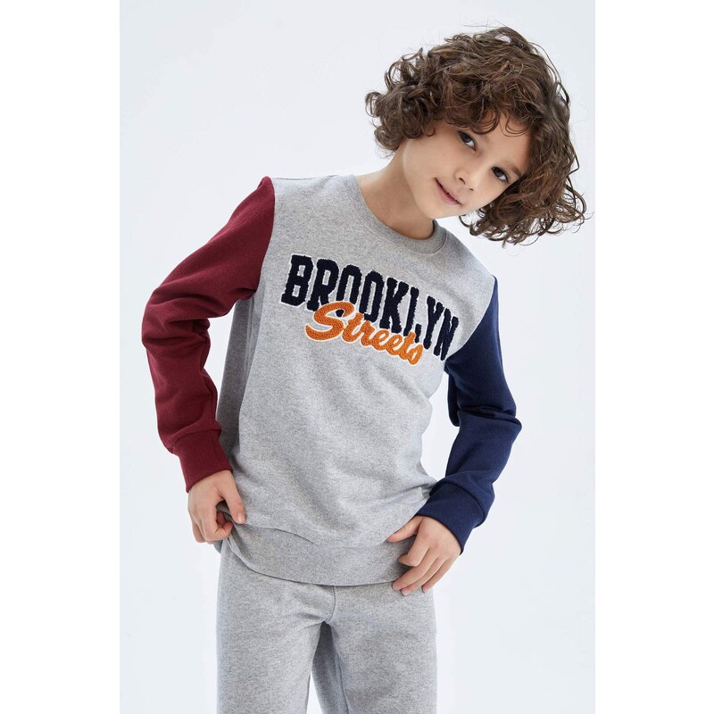 DEFACTO Boys Crew Neck 2 Piece Set