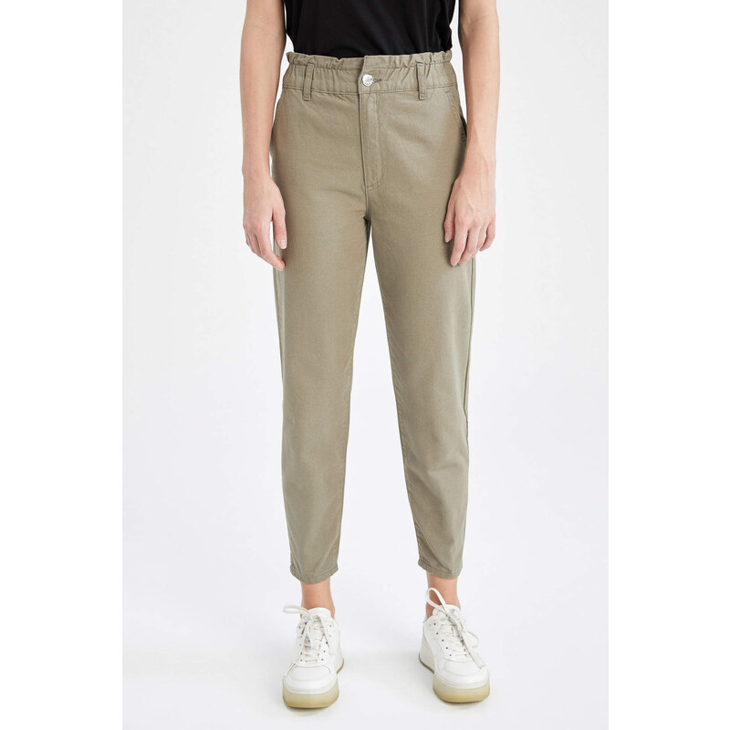 DEFACTO Paperbag Fit High Waisted Chinos