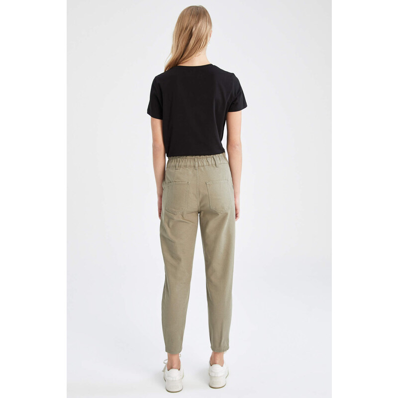 DEFACTO Paperbag Fit High Waisted Chinos