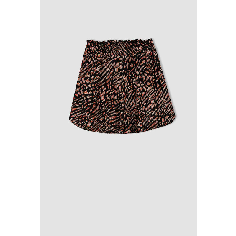 DEFACTO Relax Fit Viscose Printed Normal Waist Short