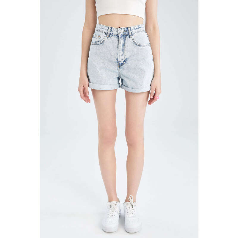 DEFACTO Mom Fit Jean High waist Folded Leg Short 107060663