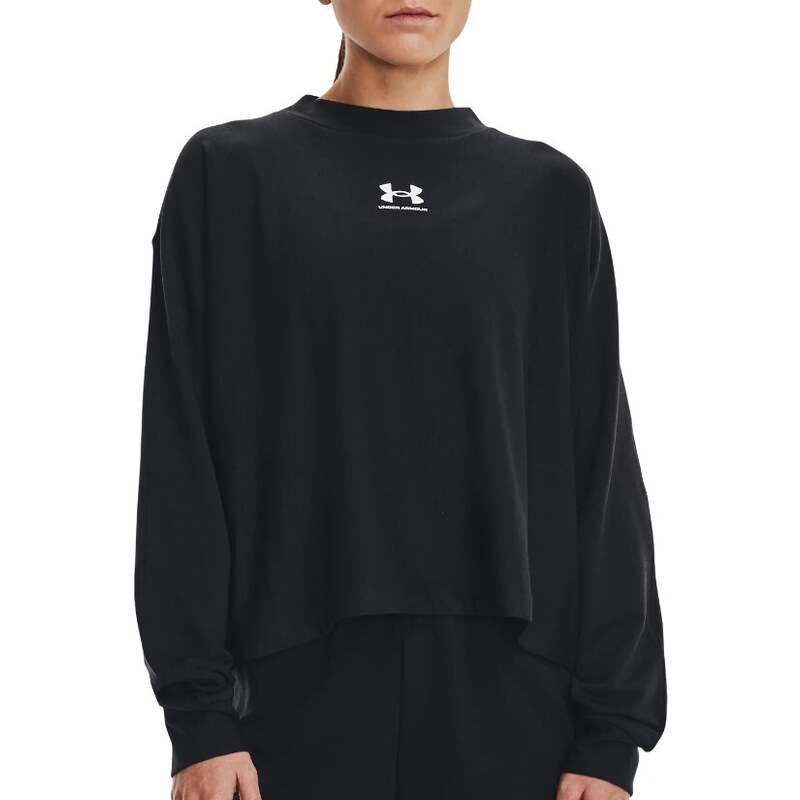 Mikina Under Armour UA Rival Terry Oversized Crw-BLK 1376995-001