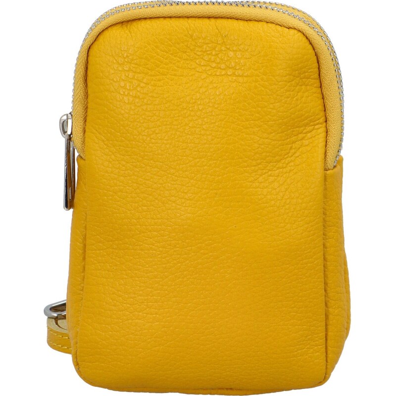 Delami Vera Pelle Dámské kožené crossbody pouzdro žluté - Delami Valli 101824860