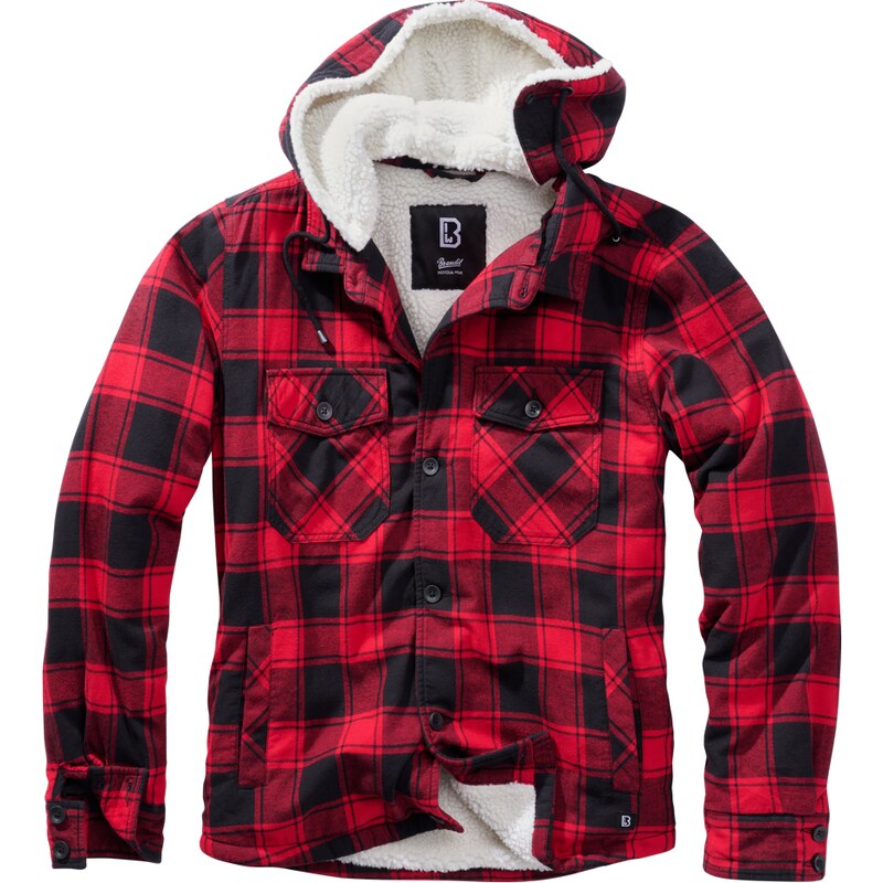 Lumberjacket bunda Brandit červená/černá