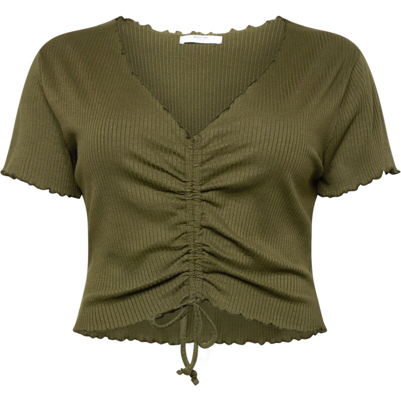 ABOUT YOU Curvy Tričko Nuria Shirt khaki