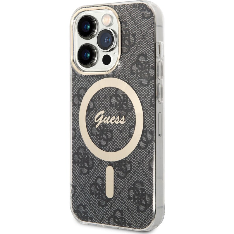 Ochranný kryt pro iPhone 14 Pro - Guess, 4G IML MagSafe Black
