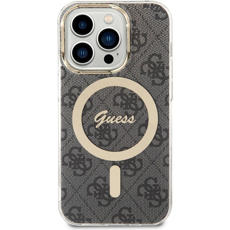 Ochranný kryt pro iPhone 14 Pro - Guess, 4G IML MagSafe Black