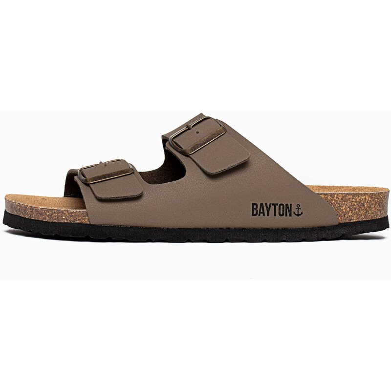 Bayton Pantofle Atlas tmavě hnědá / černá