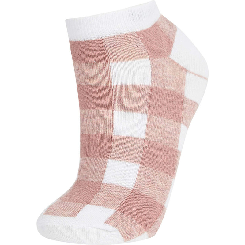 DEFACTO Women's Cotton 5 Pack Short Socks