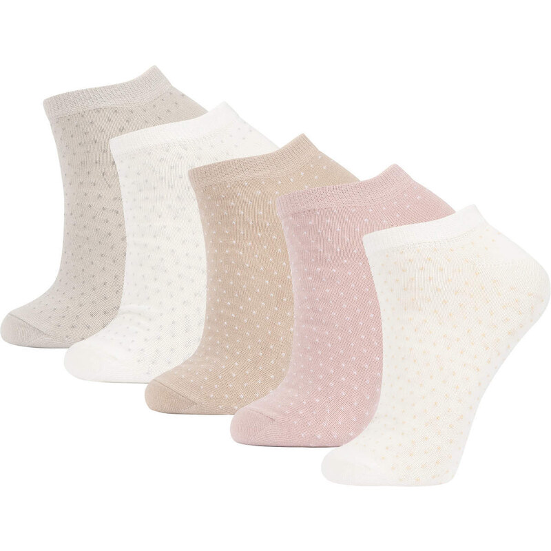 DEFACTO Women 5 Pack Cotton Booties Socks