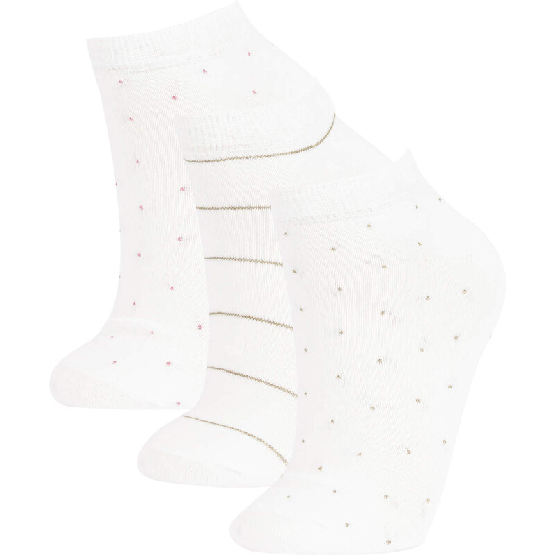 DEFACTO Women 3 Pack Cotton Booties Socks