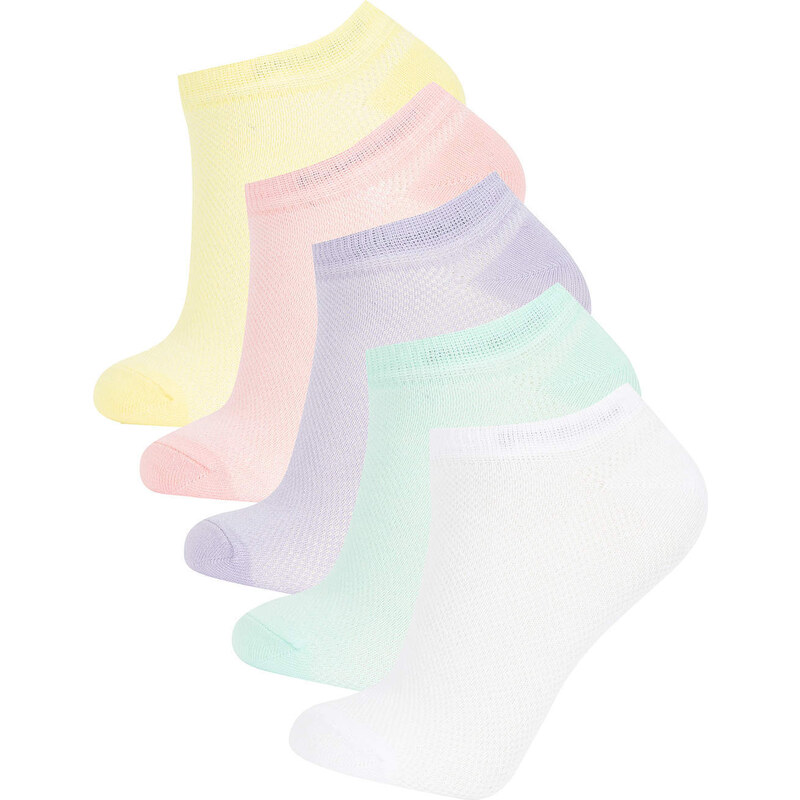 DEFACTO Girls 5 Pack Cotton Booties Socks