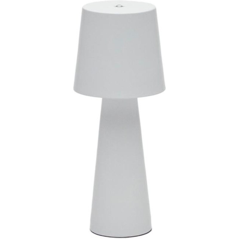 Bílá kovová stolní LED lampa Kave Home Arenys S