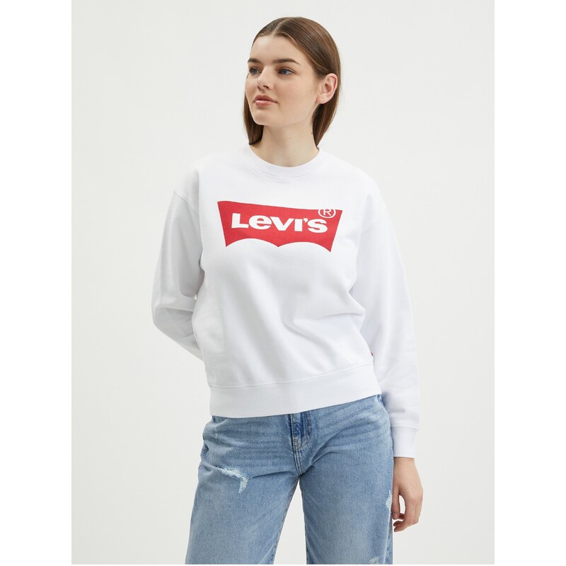 Levi's Bílá dámská mikina Levi's - Dámské