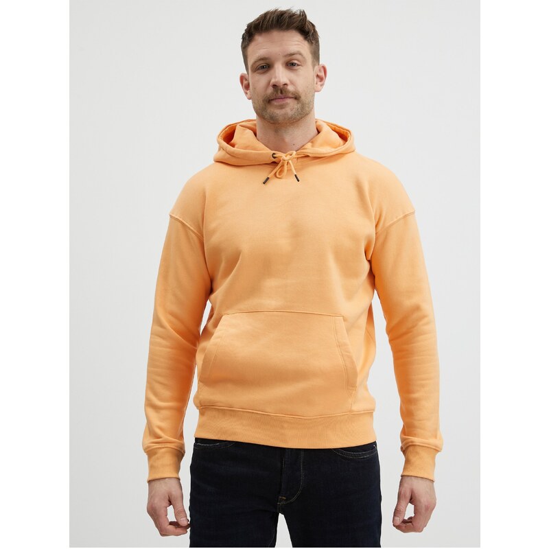 Oranžová pánská basic mikina s kapucí Jack & Jones Star - Pánské