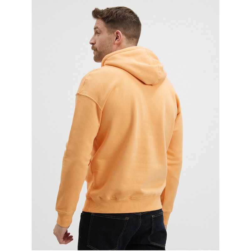 Oranžová pánská basic mikina s kapucí Jack & Jones Star - Pánské